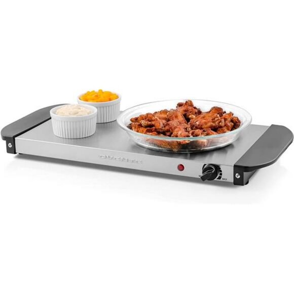 Ovente Electric Food Buffet Warmer, Portable Stainless Steel Warming Tray - Picture 1 of 6